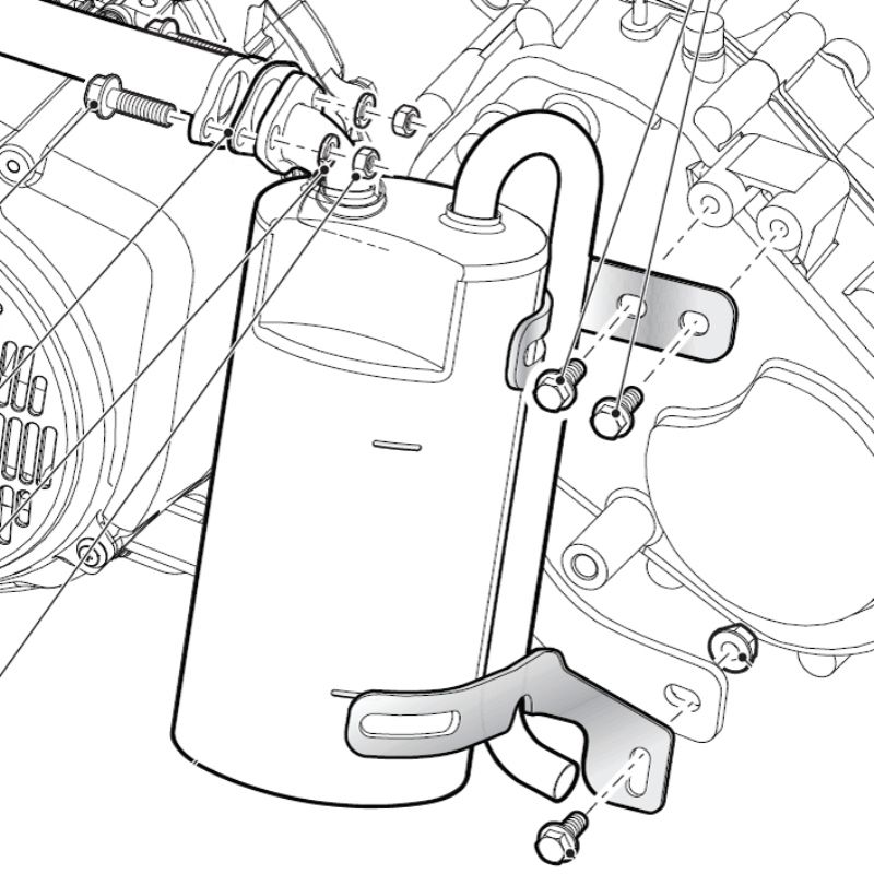 E-Z-GO OEM Exhaust Muffler - 2014-2019 Kawasaki Engine - (630970)