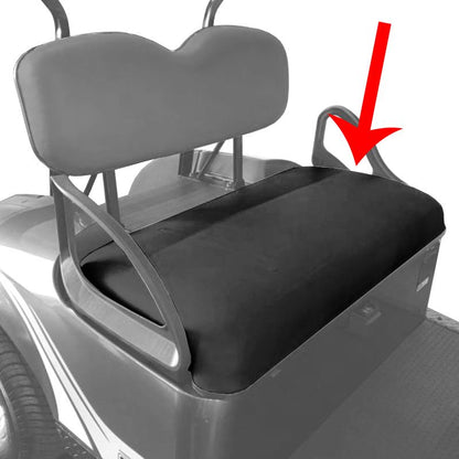 E-Z-GO Front Seat Bottom Cover - Black - 1994-2025 Models - (71602G06)